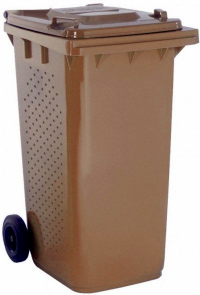 Pojemnik na odpady biodegradowalne z wentylacją i kratką 