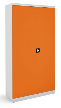 Metalowa szafa biurowa SB 1000 popielato-pomarańczowa