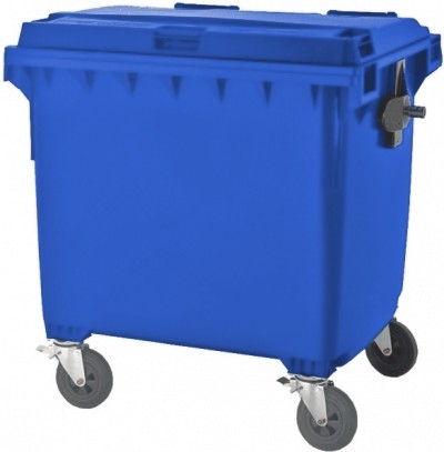 Pojemnik na odpady czterokołowy MGB 1100  niebieski