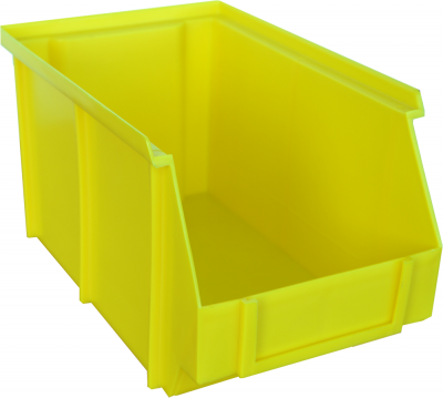 Pojemnik warsztatowy żółty wykonany z polipropylenu