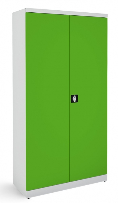 Metalowa szafa biurowa SB 1000 popielato-zielona
