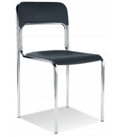 Krzesło stołówkowe Cortina czarne