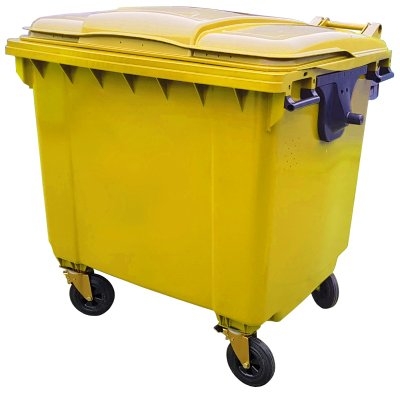 Pojemnik na odpady czterokołowy MGB 1100 żółty