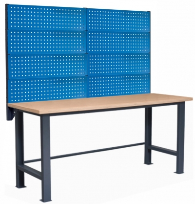 Stół do warsztatu PL03L z nadbudową PL03/8T 