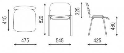 Krzesło ISO ze sklejki buk