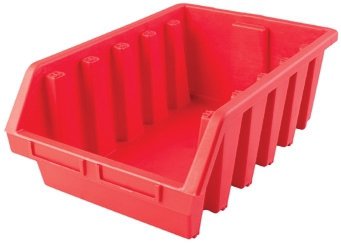 Plastikowy pojemnik warsztatowy EBOX czerwony