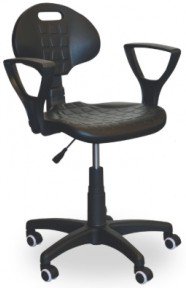 Krzesło warsztatowe na kołach z podłokietnikiem GTP